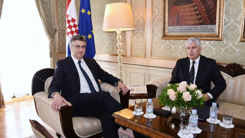 Predsjednik Vlade primio člana Predsjedništva BiH Dragana Čovića